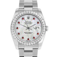 Rolex Datejust 36mm | 116234-WMOP-RBY-AM-25CT-OYS