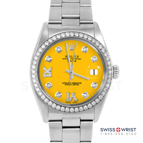 Rolex Date 34mm | 1500-SS-YLW-8DR69-BDS-OYS