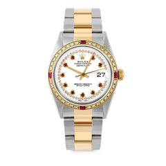 Rolex Datejust 36mm | 16013-WHT-STRR-4RBY-OYS