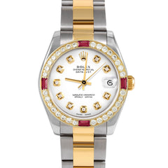 Rolex Datejust 31mm | 178273-WHT-DIA-AM-4RBY-OYS