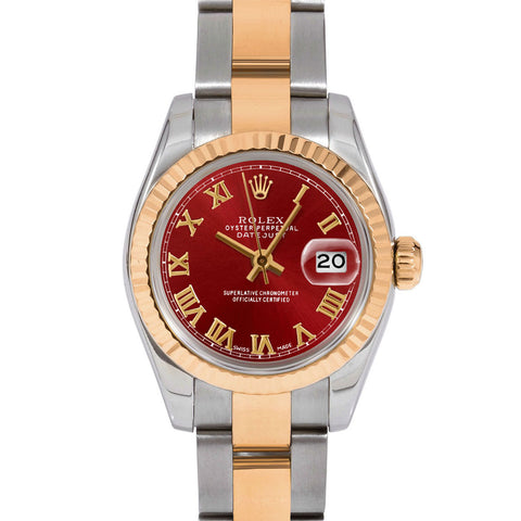 Rolex Datejust 26mm | 179173-RED-ROM-FLT-OYS