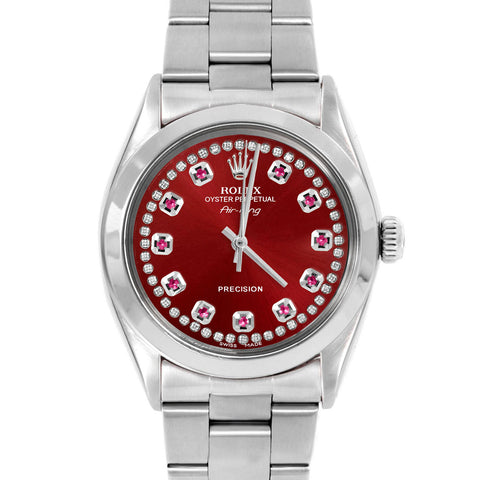 Rolex Air King 34mm | 5500-SS-RED-STRR-SMT-OYS