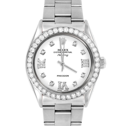 Rolex Air King 34mm | 5500-SS-WHT-8DR369-2CT-OYS