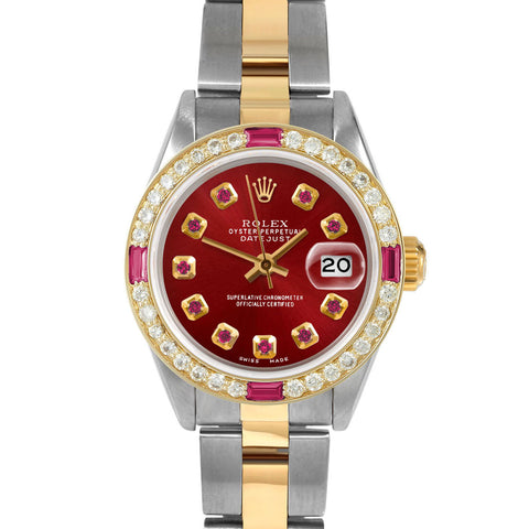 Rolex Datejust 26mm | 69173-RED-RBY-AM-4RBY-OYS