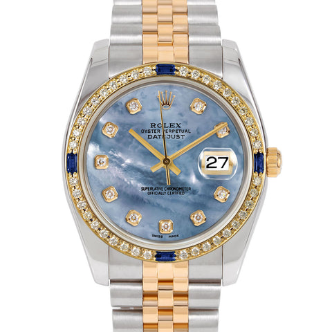 Rolex Datejust 36mm | 116233-BLMOP-DIA-AM-4SPH-JBL