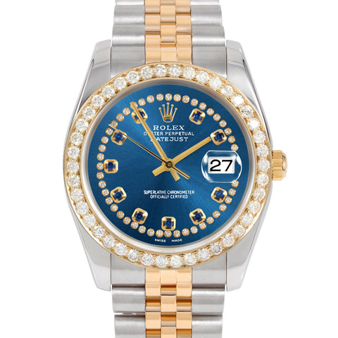 Rolex Datejust 36mm | 116233-BLU-STRS-25CT-JBL