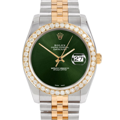 Rolex Datejust 36mm | 116233-GRN-NOHM-25CT-JBL