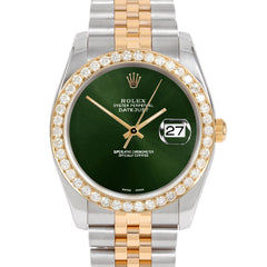 Rolex Datejust 36mm | 116233-GRN-NOHM-25CT-JBL