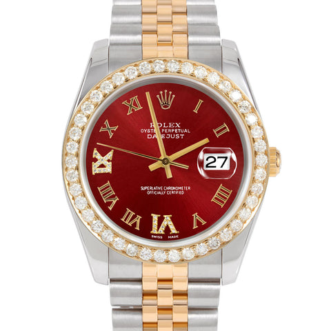 Rolex Datejust 36mm | 116233-RED-RDR69-25CT-JBL