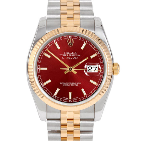 Rolex Datejust 36mm | 116233-RED-STK-FLT-JBL