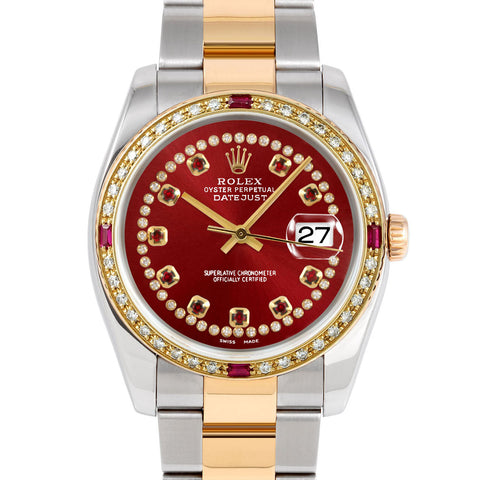 Rolex Datejust 36mm | 116233-RED-STRR-4RBY-OYS