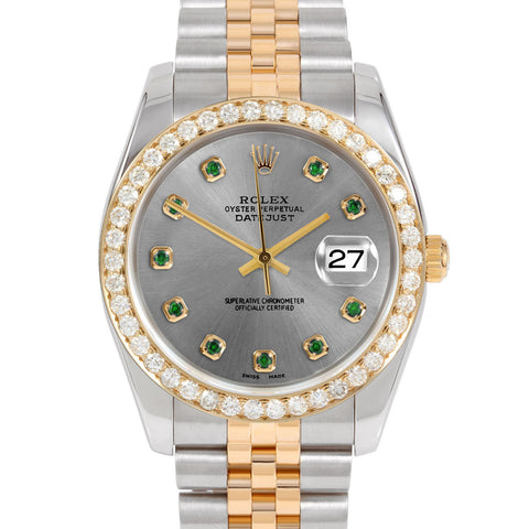 Rolex Datejust 36mm | 116233-SLT-EMD-AM-25CT-JBL