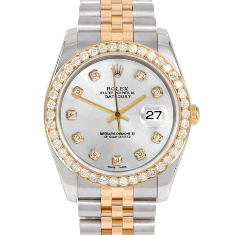 Rolex Datejust 36mm | 116233-SLV-DIA-AM-25CT-JBL