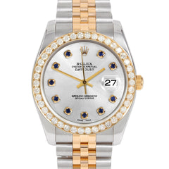 Rolex Datejust 36mm | 116233-SLV-SPH-AM-25CT-JBL