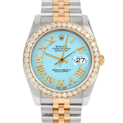 Rolex Datejust 36mm | 116233-TRQ-FDR-25CT-JBL
