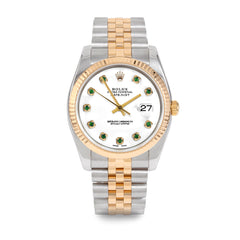 Rolex Datejust 36mm | 116233-WHT-EMD-AM-FLT-JBL