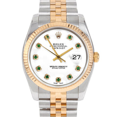 Rolex Datejust 36mm | 116233-WHT-EMD-AM-FLT-JBL
