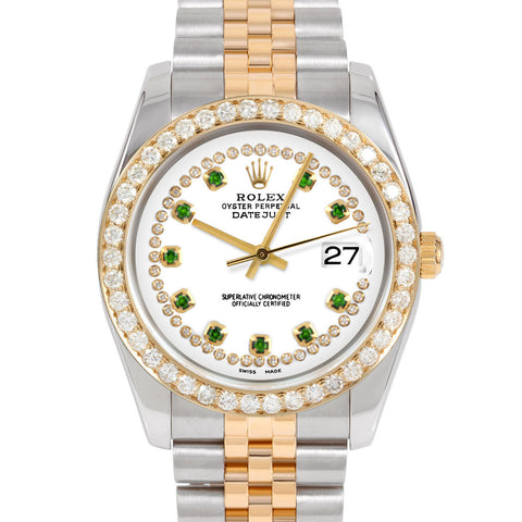 Rolex Datejust 36mm | 116233-WHT-STRE-25CT-JBL