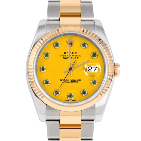 Rolex Datejust 36mm | 116233-YLW-EMD-AM-FLT-OYS