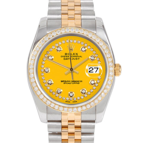 Rolex Datejust 36mm | 116233-YLW-STRD-BDS-JBL