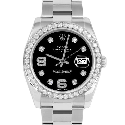 Rolex Datejust 36mm | 116234-BLK-8DA69-25CT-OYS