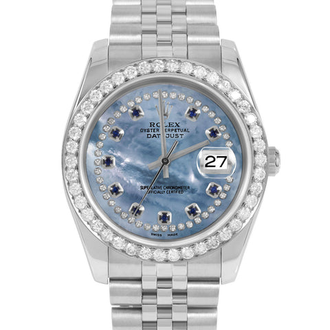 Rolex Datejust 36mm | 116234-BLMOP-STRS-25CT-JBL