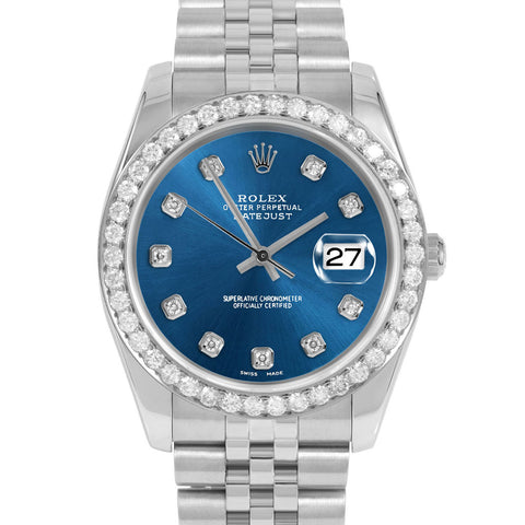 Rolex Datejust 36mm | 116234-BLU-DIA-AM-25CT-JBL