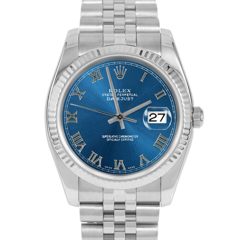 Rolex Datejust 36mm | 116234-BLU-ROM-FLT-JBL