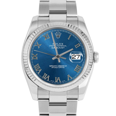 Rolex Datejust 36mm | 116234-BLU-ROM-FLT-OYS