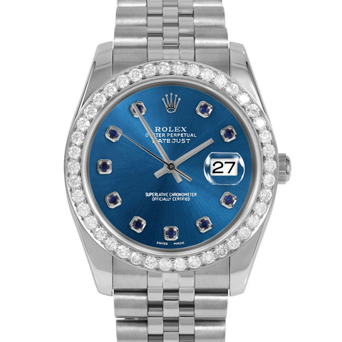 Rolex Datejust 36mm | 116234-BLU-SPH-AM-25CT-JBL