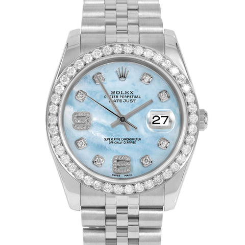Rolex Datejust 36mm | 116234-LBMOP-8DA69-25CT-JBL