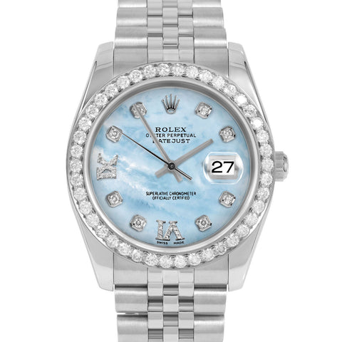 Rolex Datejust 36mm | 116234-LBMOP-8DR69-25CT-JBL