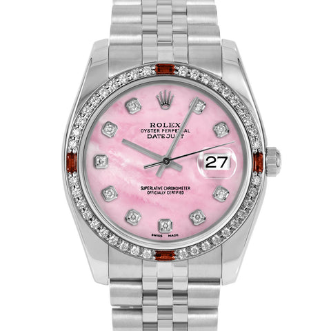 Rolex Datejust 36mm | 116234-PMOP-DIA-AM-4RBY-JBL