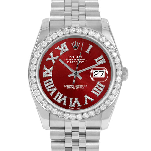 Rolex Datejust 36mm | 116234-RED-FDR-25CT-JBL