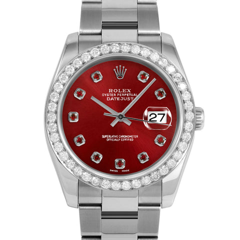 Rolex Datejust 36mm | 116234-RED-RBY-AM-25CT-OYS