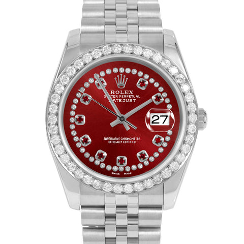 Rolex Datejust 36mm | 116234-RED-STRR-25CT-JBL