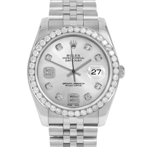 Rolex Datejust 36mm | 116234-SLV-8DA69-25CT-JBL