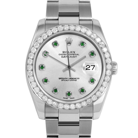 Rolex Datejust 36mm | 116234-SLV-EMD-AM-25CT-OYS