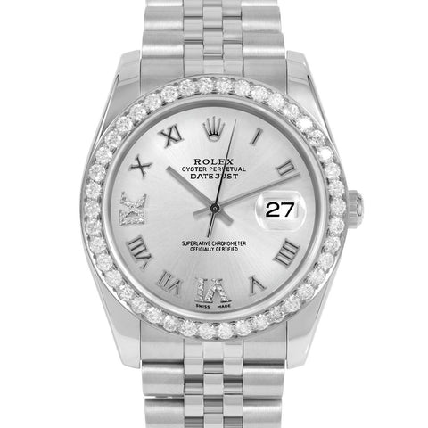 Rolex Datejust 36mm | 116234-SLV-RDR69-25CT-JBL