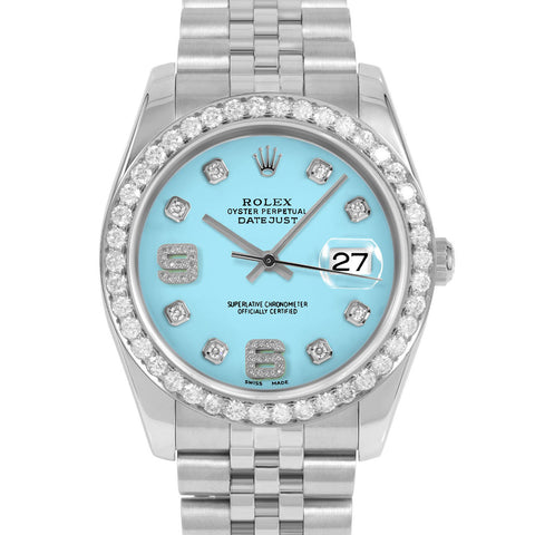 Rolex Datejust 36mm | 116234-TRQ-8DA69-25CT-JBL