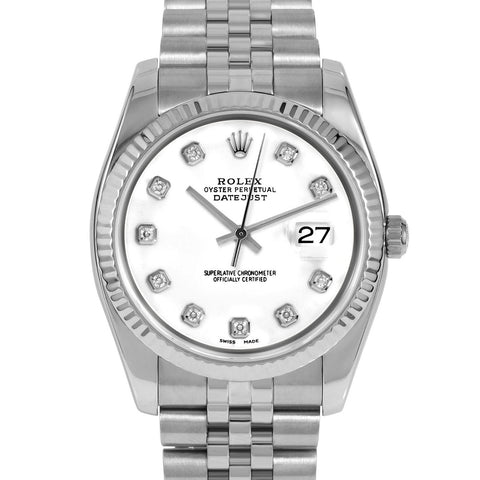 Rolex Datejust 36mm | 116234-WHT-DIA-AM-FLT-JBL