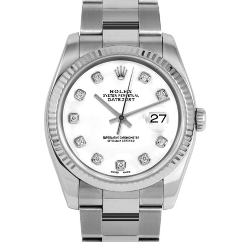 Rolex Datejust 36mm | 116234-WHT-DIA-AM-FLT-OYS