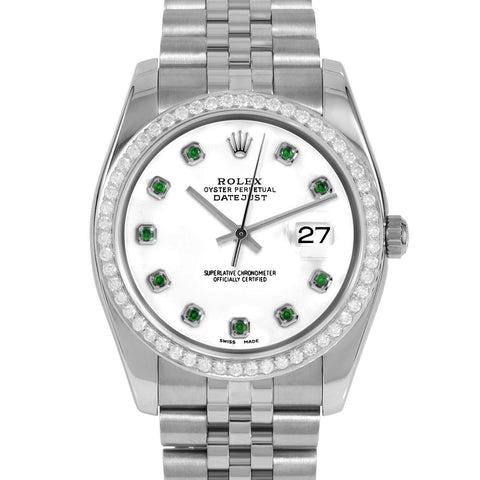 Rolex Datejust 36mm | 116234-WHT-EMD-AM-BDS-JBL