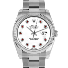 Rolex Datejust 36mm | 116234-WHT-RBY-AM-FLT-OYS
