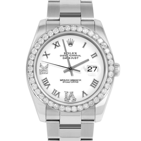 Rolex Datejust 36mm | 116234-WHT-RDR69-25CT-OYS