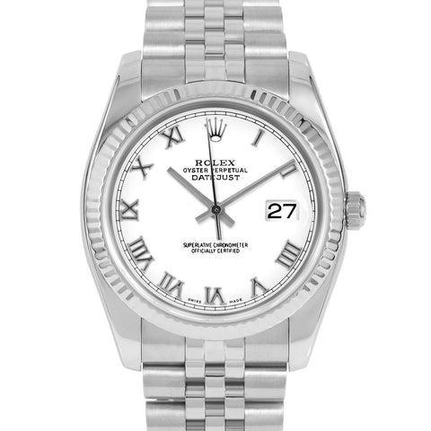 Rolex Datejust 36mm | 116234-WHT-ROM-FLT-JBL