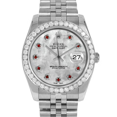 Rolex Datejust 36mm | 116234-WMOP-RBY-AM-25CT-JBL