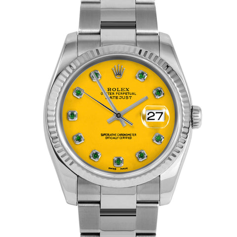 Rolex Datejust 36mm | 116234-YLW-EMD-AM-FLT-OYS