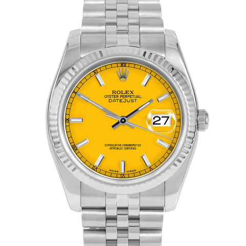 Rolex Datejust 36mm | 116234-YLW-STK-FLT-JBL