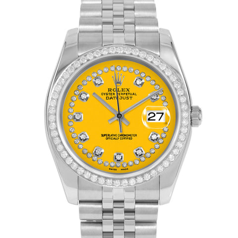 Rolex Datejust 36mm | 116234-YLW-STRD-BDS-JBL